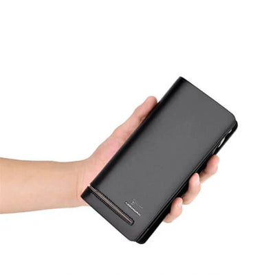 Long leather wallet