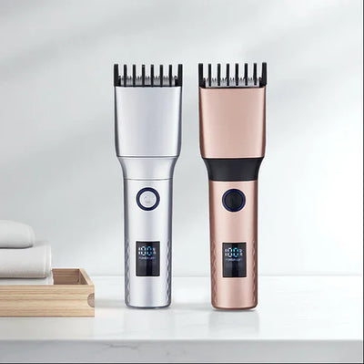 LCD Display Professional Rechargeable Hair Clippers for Men.