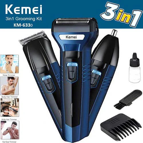 Kemei 3 in 1 Rechargeable shaver