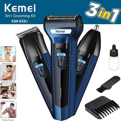 Kemei 3 in 1 Rechargeable shaver