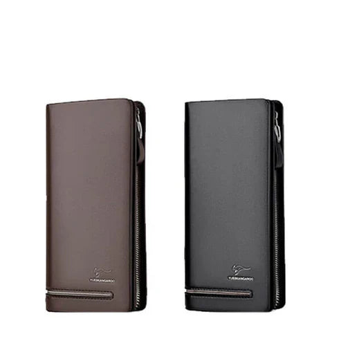 Long leather wallet