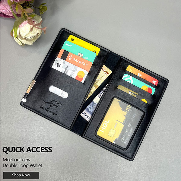 Mini Long Leather Kangroo Wallet (Buy 1 get 1 free) Special offer