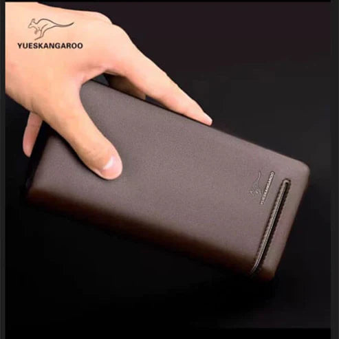 Long leather wallet