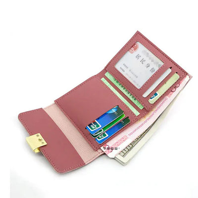 Tri-Fold Casual Female Wallet