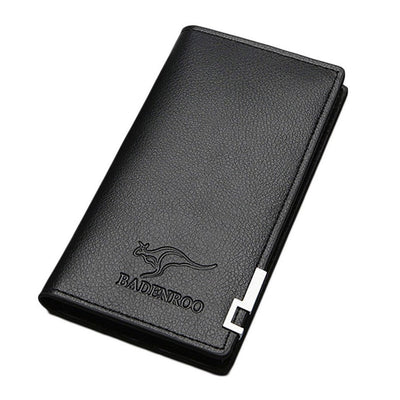 Long Leather kangroo wallet For Men