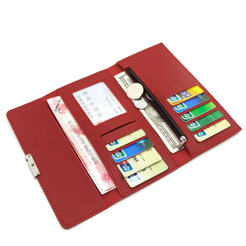 Long Leather Women Wallet