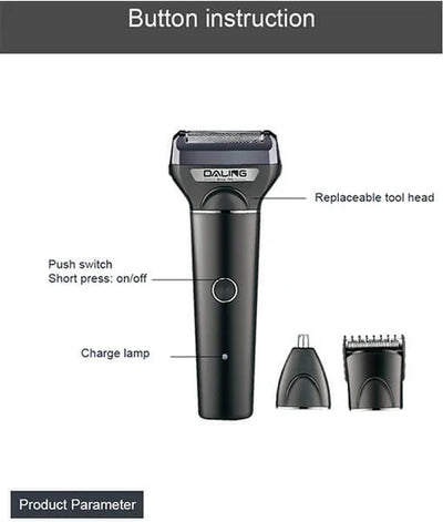 Daling 3 In 1 Shaver Grooming Kit