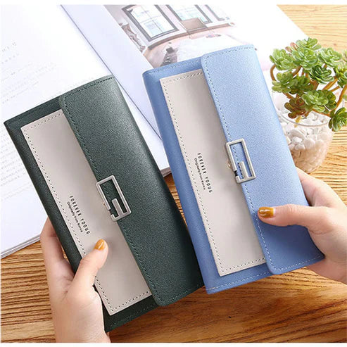 Long Leather Women Wallet