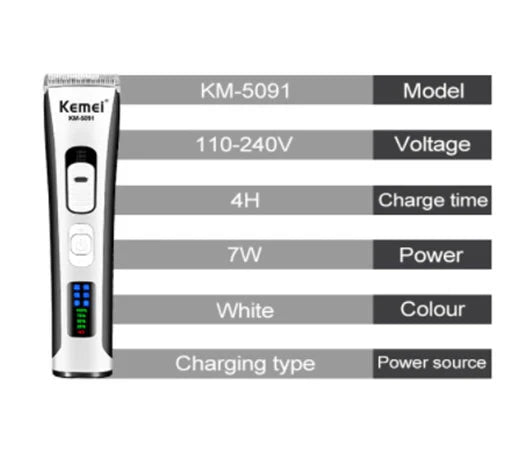 Kemei LCD Display Professional Hair Clipper