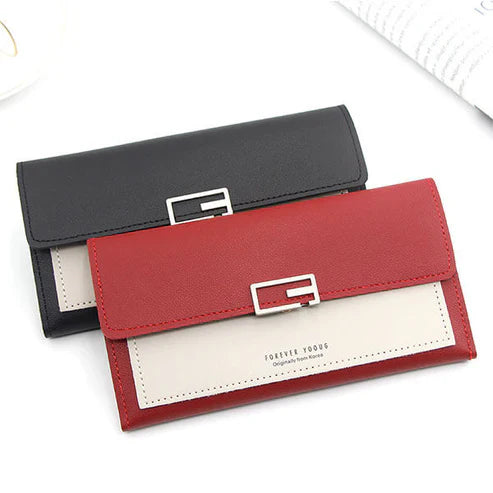 Long Leather Women Wallet