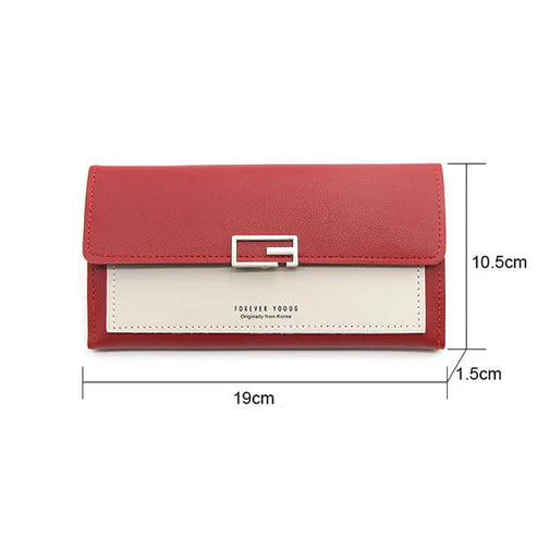 Long Leather Women Wallet