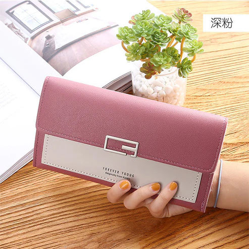 Long Leather Women Wallet