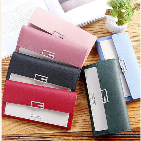 Long Leather Women Wallet