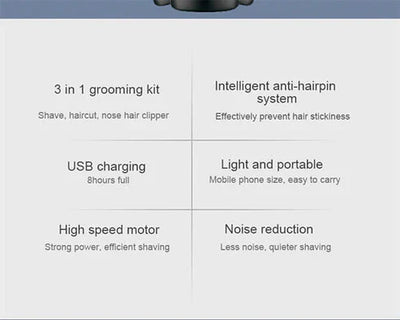 Daling 3 In 1 Shaver Grooming Kit