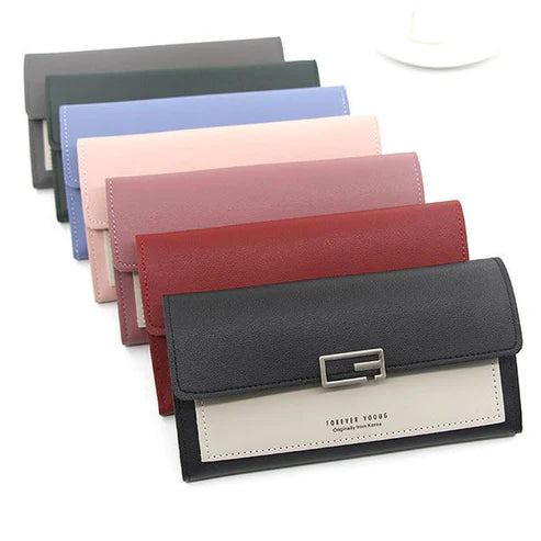 Long Leather Women Wallet