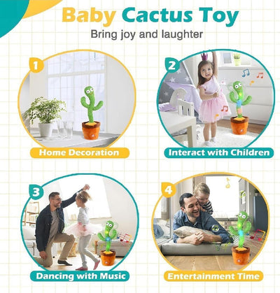Dancing Talking Cactus Toy with USB Charge