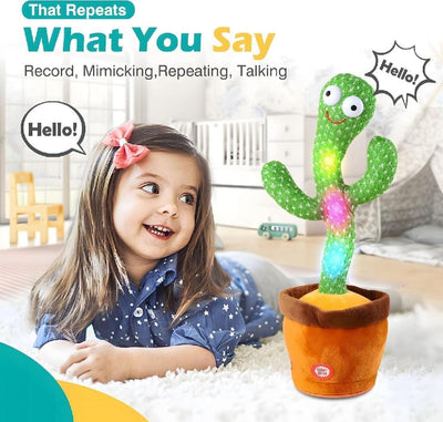 Dancing Talking Cactus Toy with USB Charge