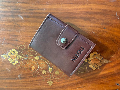 Tri-Fold Leather Pop Up Wallet