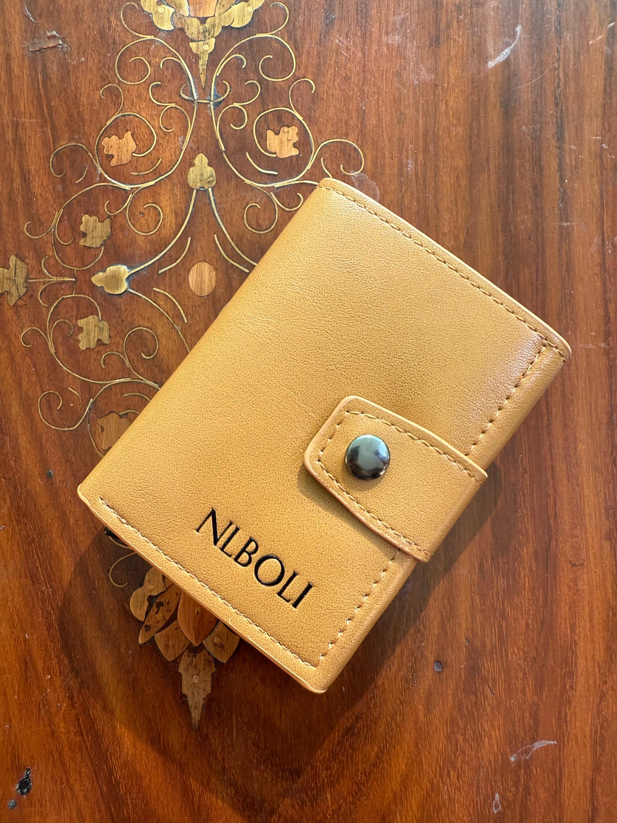 Tri-Fold Leather Pop Up Wallet