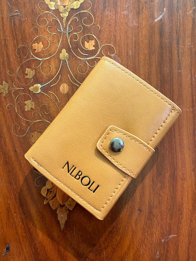 Tri-Fold Leather Pop Up Wallet